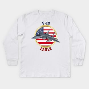 F-15 Eagle USA Kids Long Sleeve T-Shirt